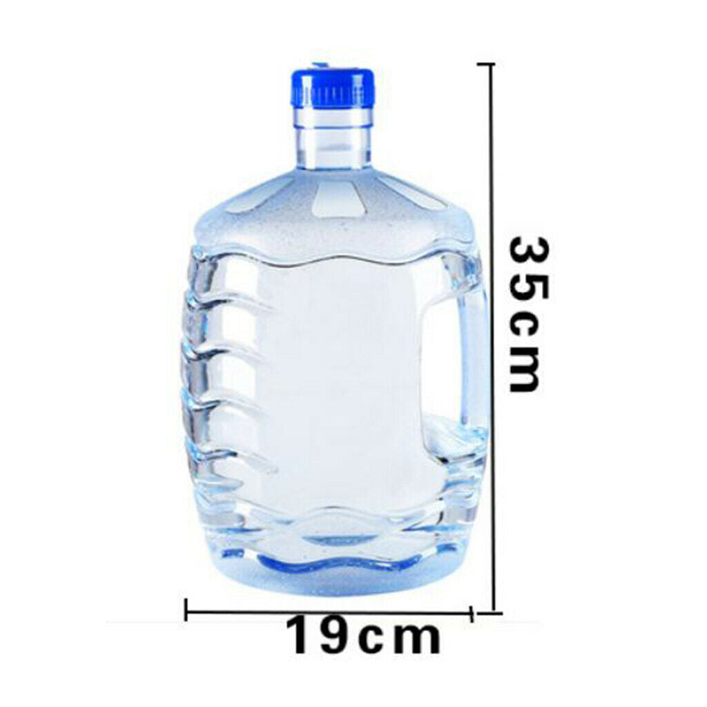 2Pc 7.5L Food Grade Water Bottle Container Drinking Canteen Jug w/Handle