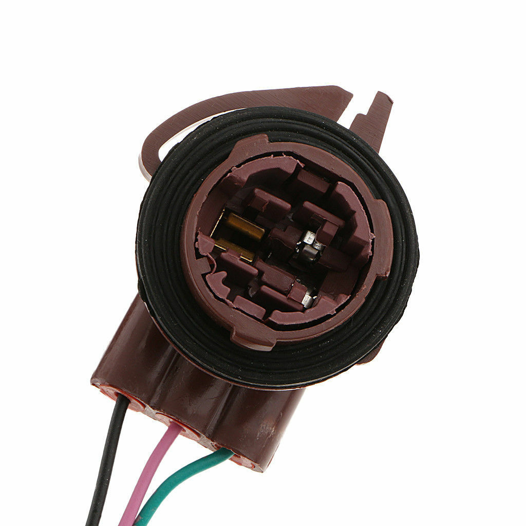 (2) 3157 4157 4157NA Bulb Socket Turn Signal Light Harness Wire Plug Connectors