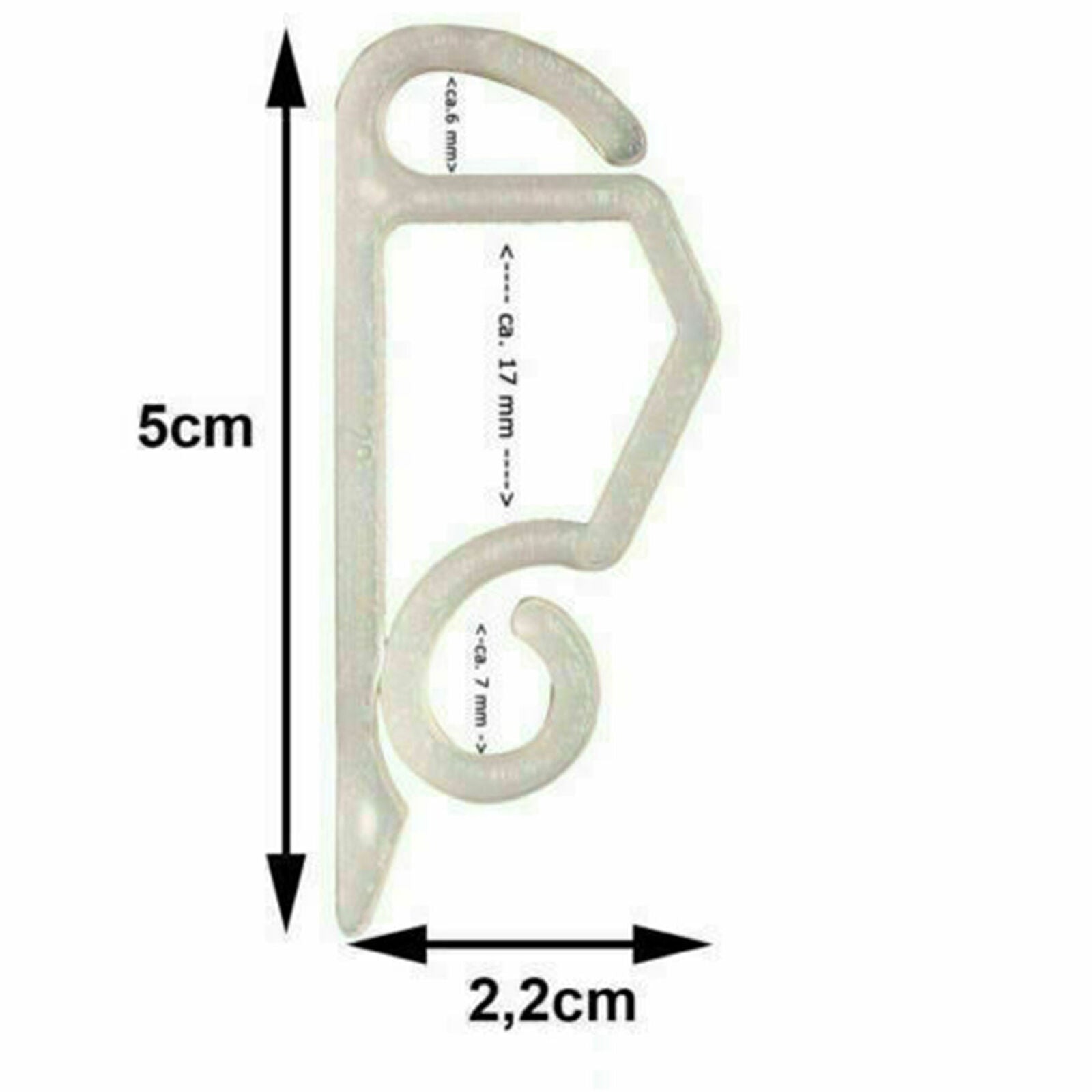 100 x Gutter Hang Hooks Clips For Christmas Xmas Decoration Outdoor Lights Fairy