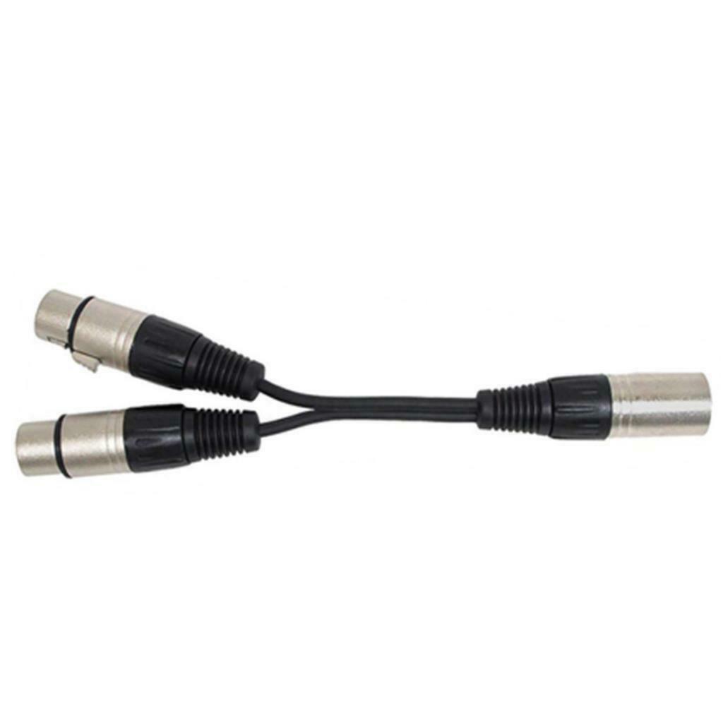 Splitter Cable Female To Dual XLR Male Y 3-Pin Balanced Microphone Line