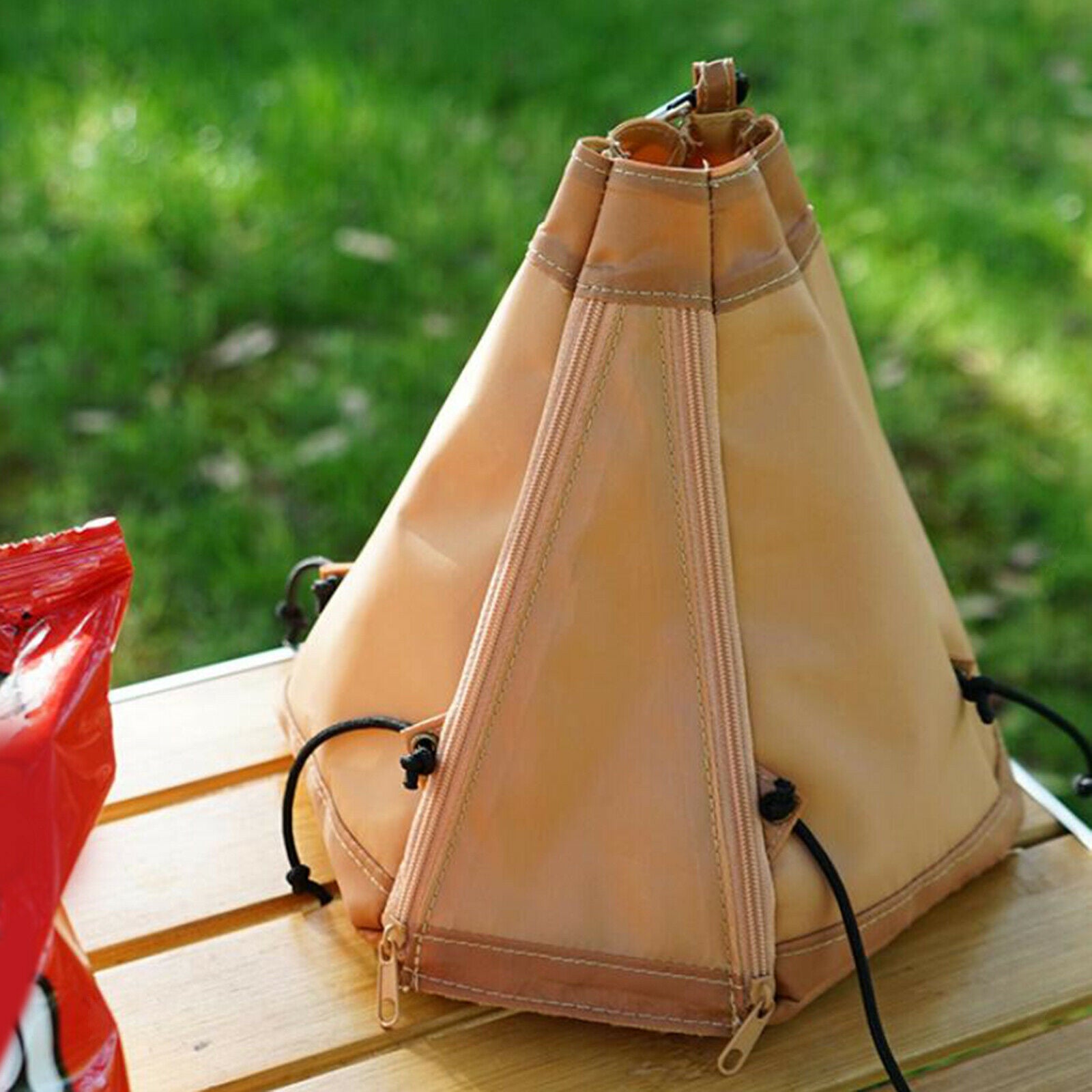 Foldable Camping Tent Tissue Box Bag Napkin Holder Restaurant Decoration