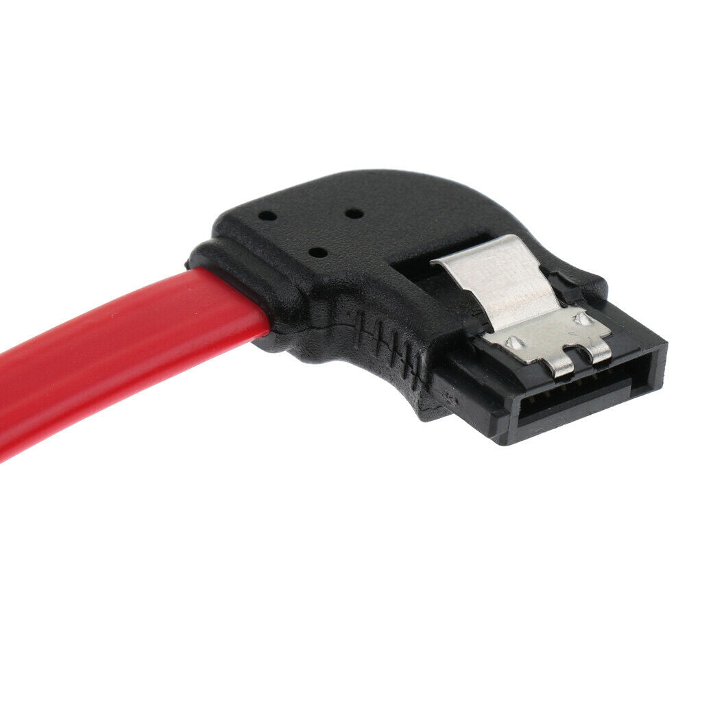 SATA 3 III Data Cable High 6Gbps 90 Degree Locking Clips 12''