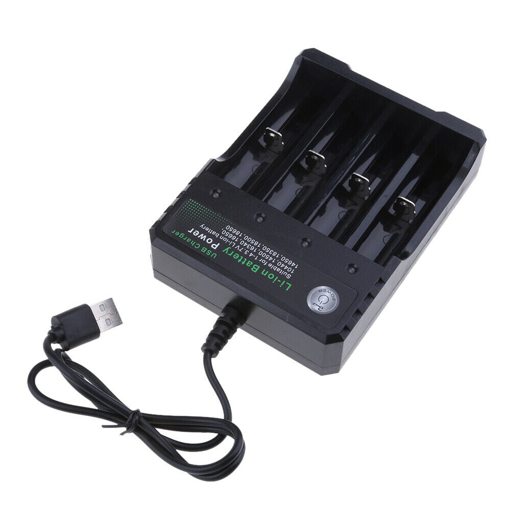 4-Slots Universal Battery Charger for 18650 18700 22700 25500 26650 26700