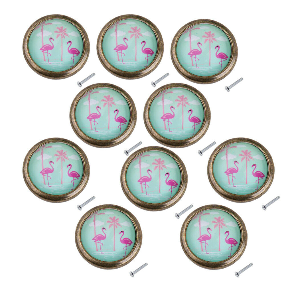 Pack of 10 Metal Knobs for Cupboard, Cupboard, Door Handle, Pull Out Drawer,