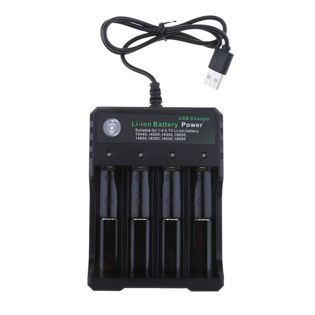 4-Slots Universal Battery Charger for 18650 18700 22700 25500 26650 26700