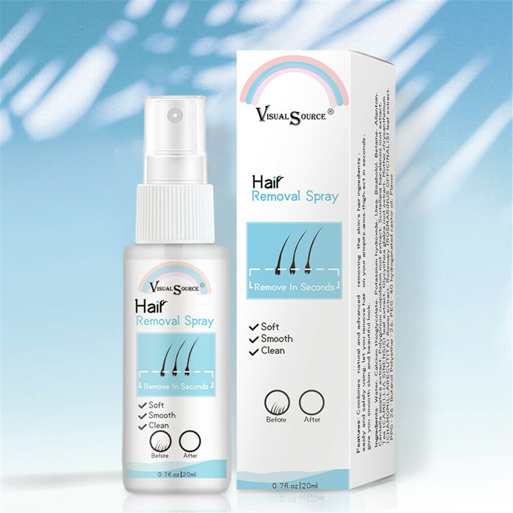 100% Natural Permanent Painless Hair Removal Spray Stop Hair Growth Inhibitor US