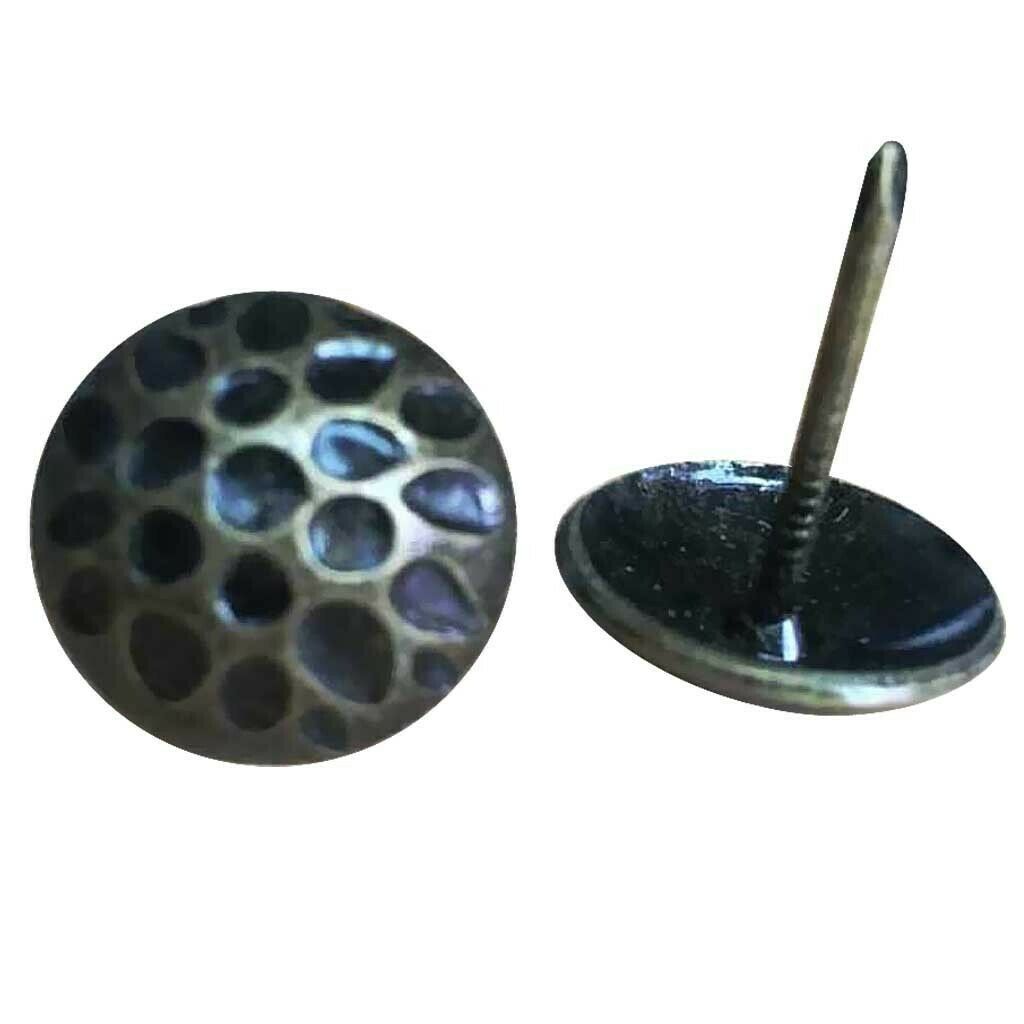 100 X Dots Upholstery Tacks Nails Furniture Decor Bronze Stud Pins 19*20MM