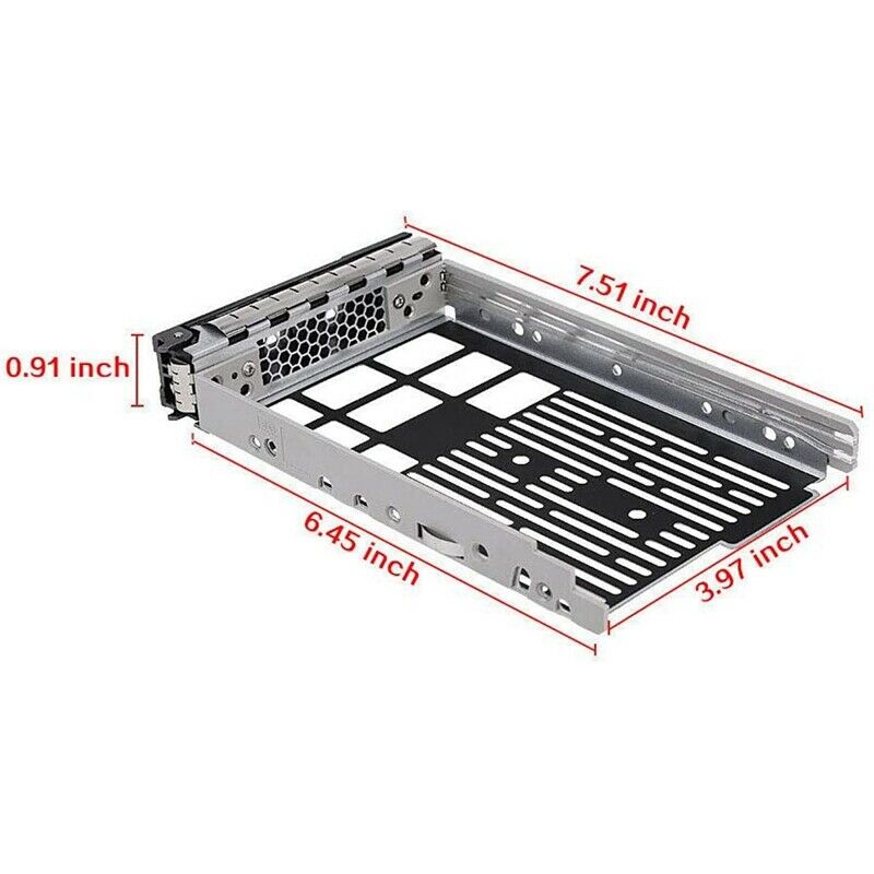 (2Pcs) 3.5Inch Hard Drive Caddy Tray for DELL PowerEdge R310 R320 R410 R415 R5T6