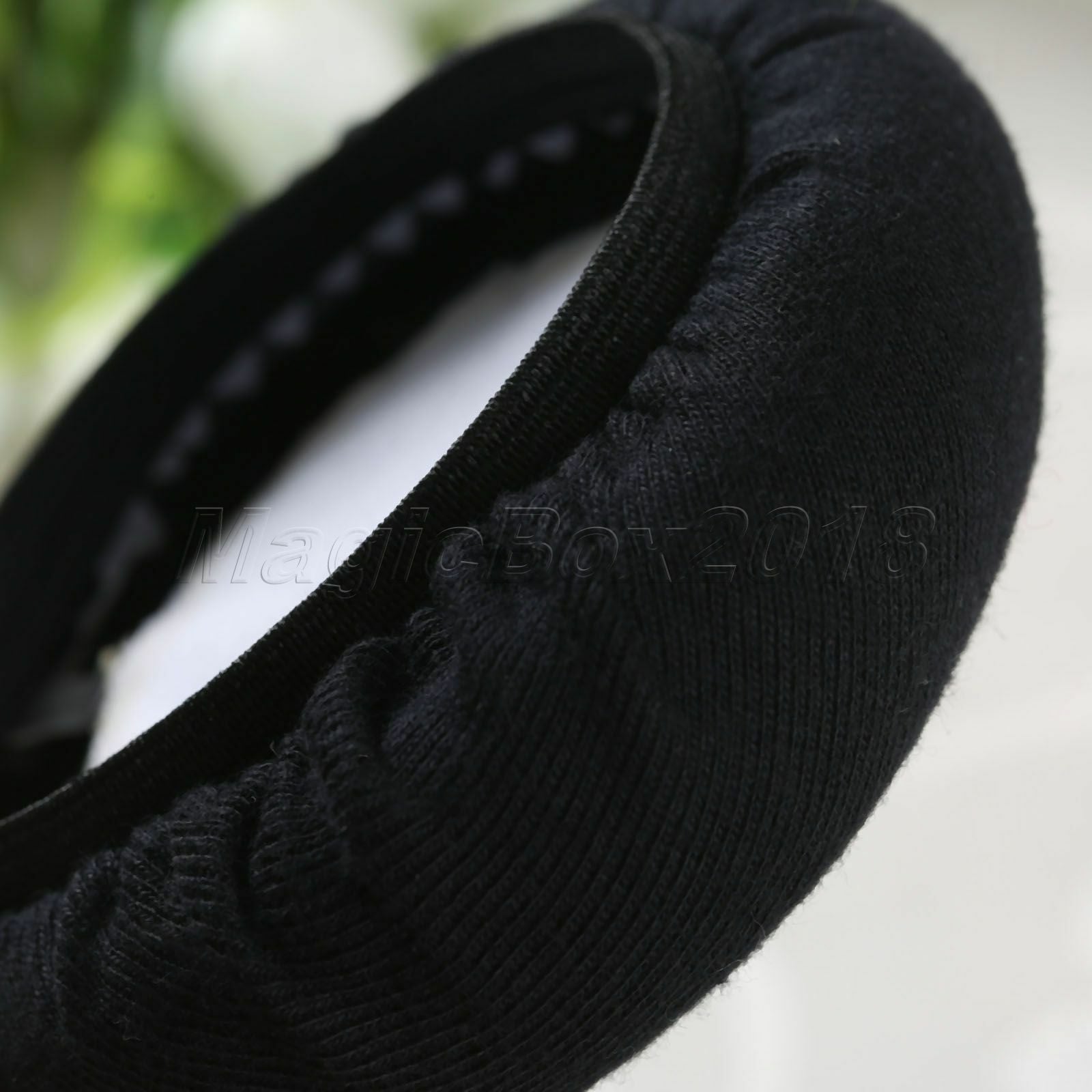 2pc Black Cotton Dustproof Ear Pads Cover Cushion For 85-108mm Headphone Headset