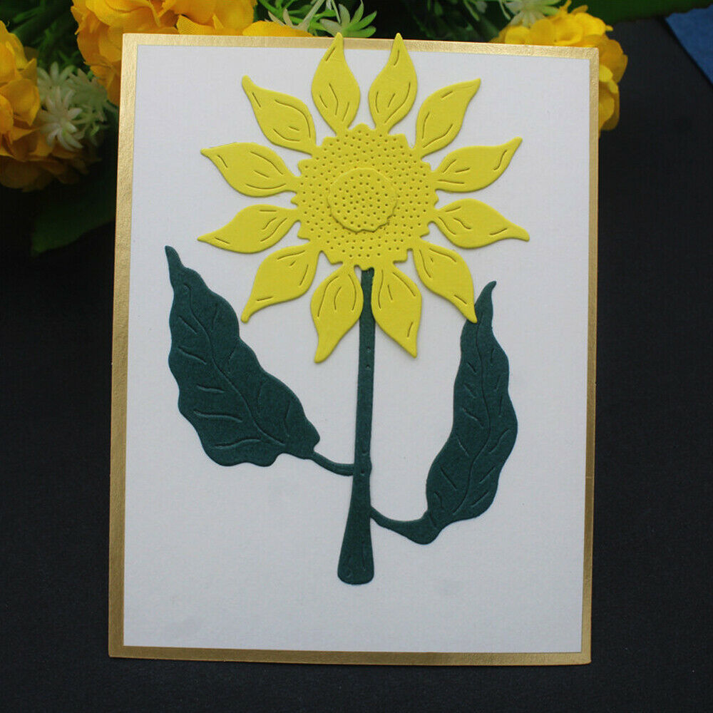 Sunflower Metal Cutting Dies Stencil DIY Scrapbooking Album Stamp Paper Card zj