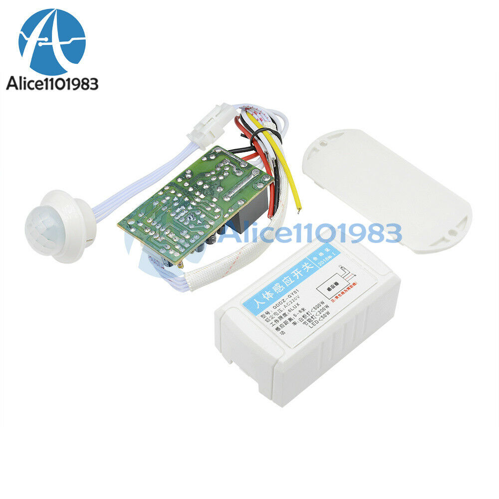 Hot 220V IR Infrared Body Motion Sensor Intelligent Lamp Motion Sensor Switch