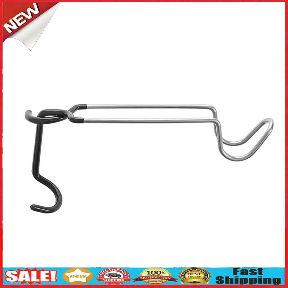 Outdoor Aluminum Alloy Tent Pole Lamp Holder Hook Camp Lantern Hanger Black @