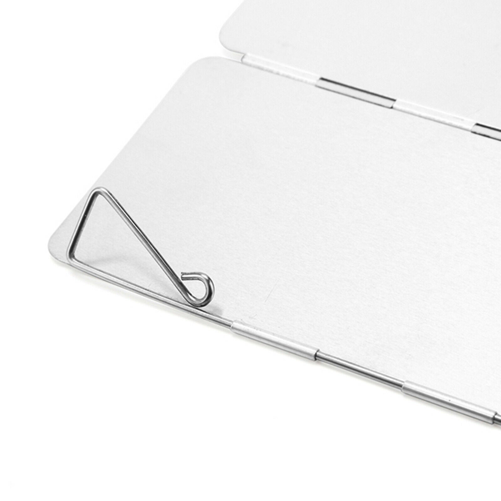 Aluminum Alloy Foldable Camp Gas Stove Windshield Camping Hiking Picnic Cooking