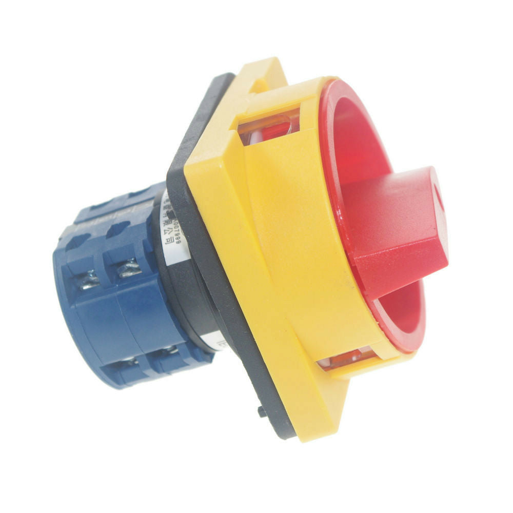 (1)Rotary Switch 48*48mm Cam Changeover Switch 20A 0-1 "OFF"-"ON" Pad-lock type