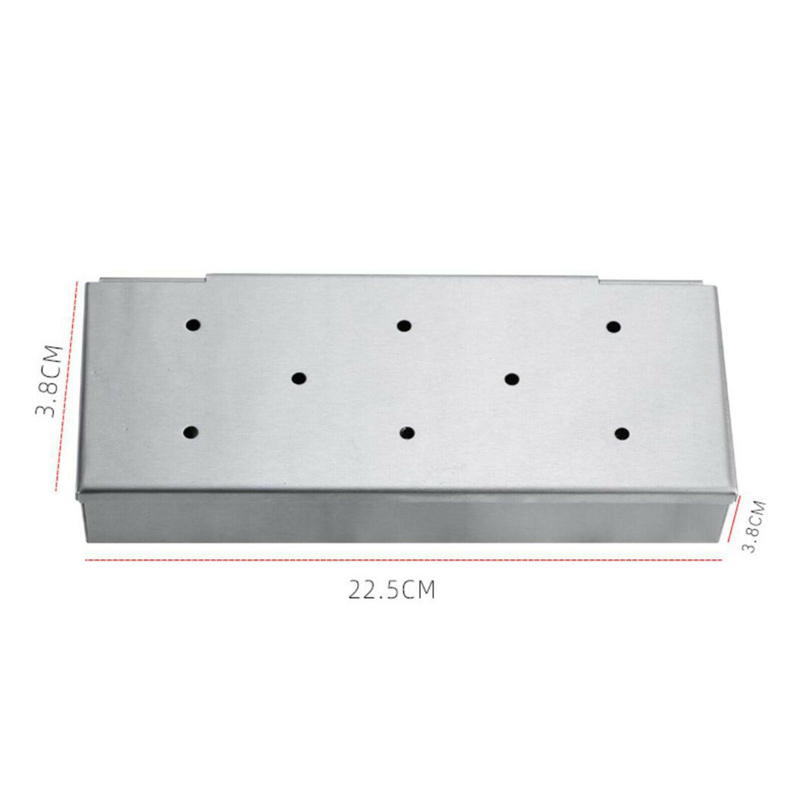 Large Capacity Thicken Smoker Box Charcoal Gas Grill Meat Grilling Tool