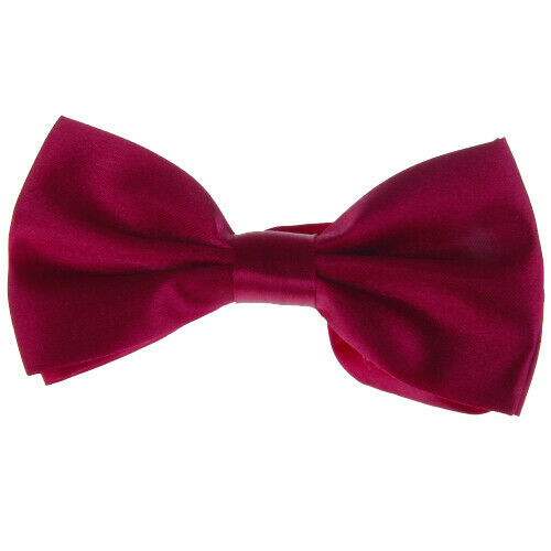 Tuxedo Bow Tie Bowtie Necktie for Men - Wine Red