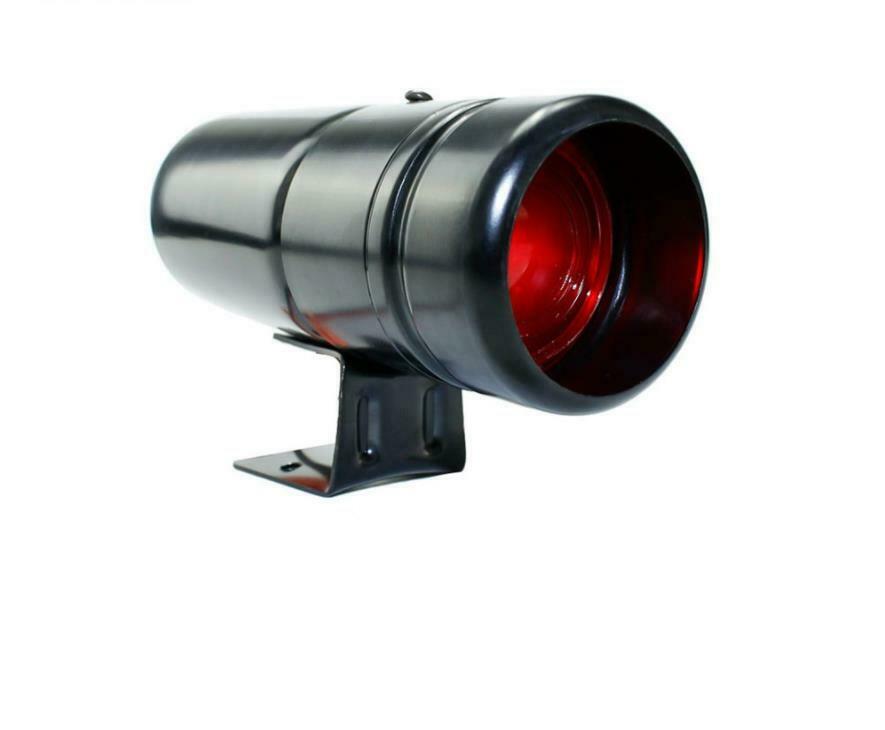 1000 11000RPM Adjustable Red LED Tacho Gauge Tachometer Shift Light Black -12V