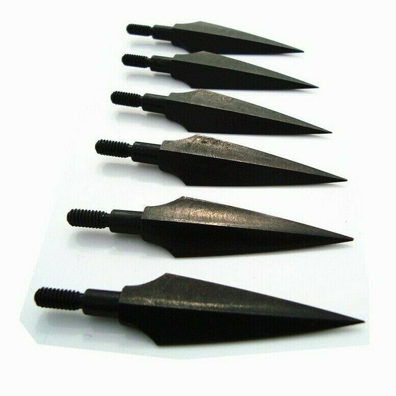 12pcs 150grain Hunting Screw in Arrowhead Broadhead Archery Arrow Bow Head Tip