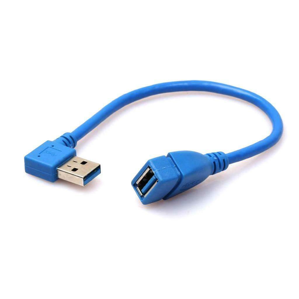 USB 3.0 Extension Cable Left & Right Angle 90 degree A Male to Female Cable