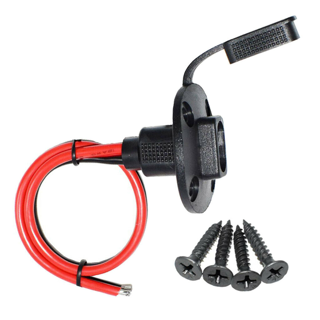Solar Quick Connect 30cm SAE Socket Sidewall Port Cable Battery Charger