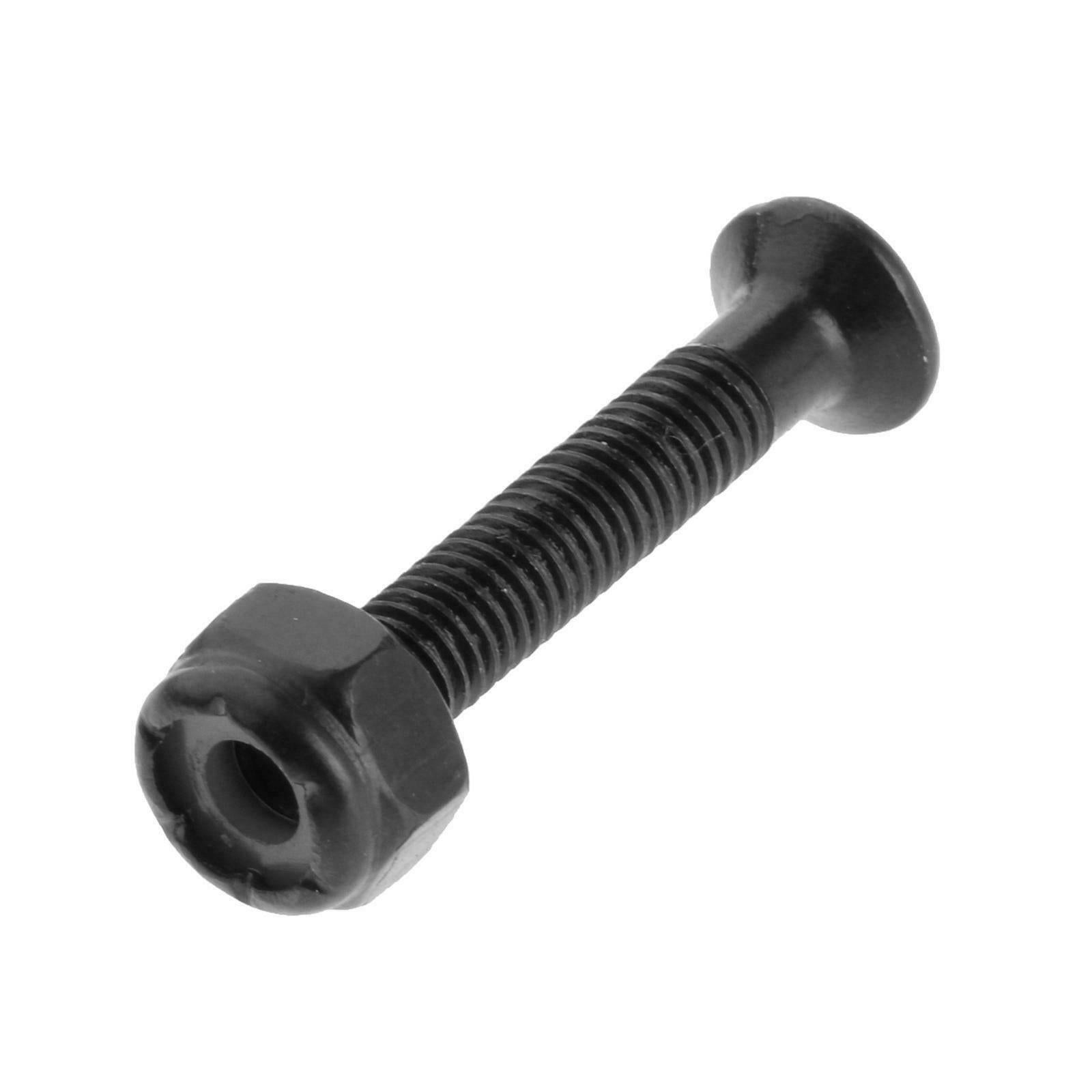 8 Pieces Longboard Skateboard Wheel Repair Hardware Screws Nuts Bolts Black
