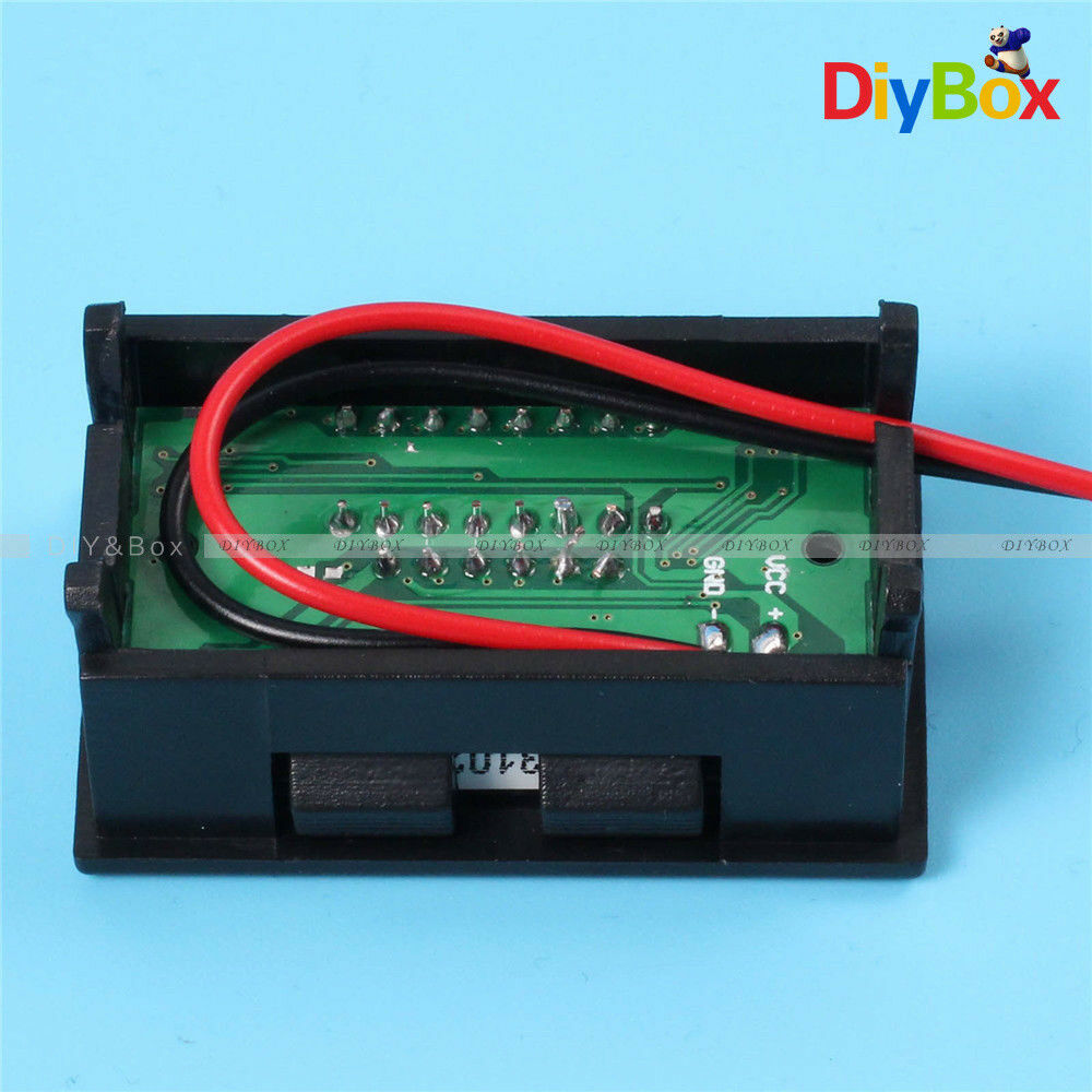 12V LED Indicator Battery Capacity Tester Voltmeter Lead-acid Lithium Red