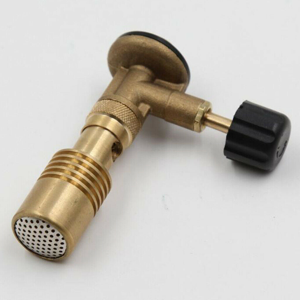 Portable Brass Propane Gas Burner for Camping Dentist School Lab