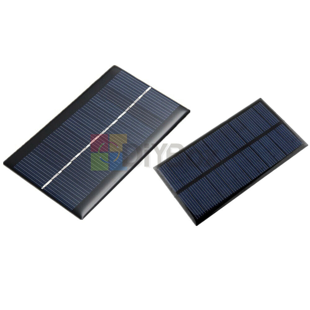 2PCS Solar Panel Module 6V 1W DIY For Light Battery Cell Phone Toys Chargers
