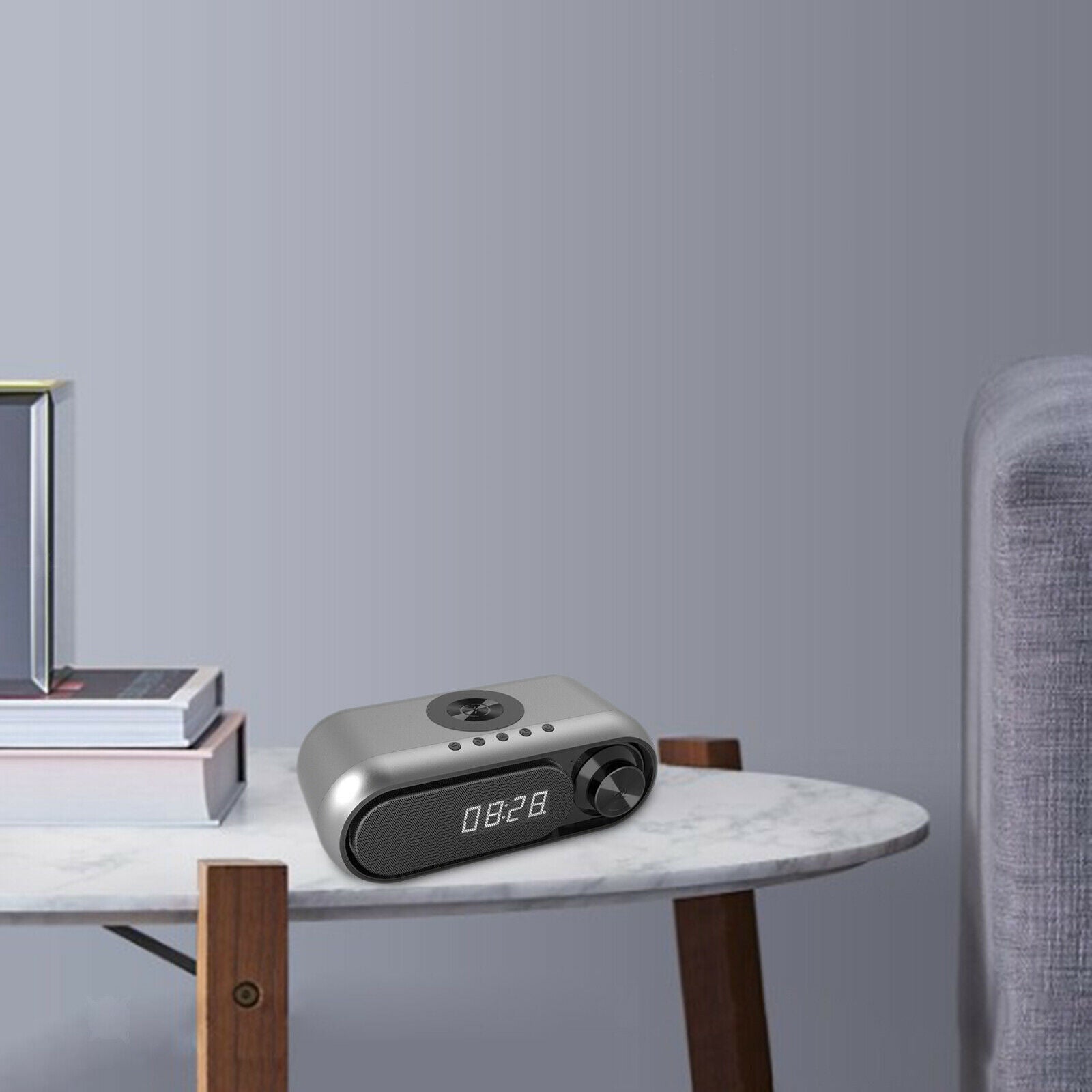 Bluetooth Speaker Wireless Charging for Bedroom Digital FM Radio USB Port