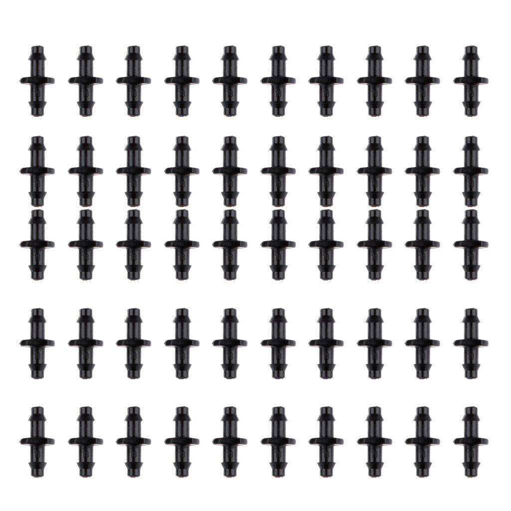 Connector Grooved Double Connection Black For Agriculture Lawn Garden Patio