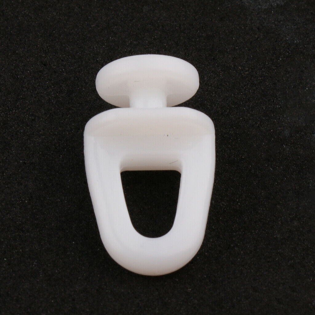 Shower Curtain Track Glider Gliding Runner Ceiling Gliders 4#-23mm,White