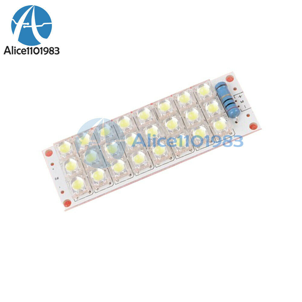 DC 12V 24-LED Super Bright White Piranha LED Board Night LED Lights Lamp