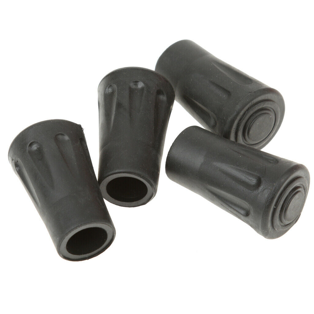 4cm Replacement Rubber Tips End For Walking Trekking Poles Sticks Pack Of 4