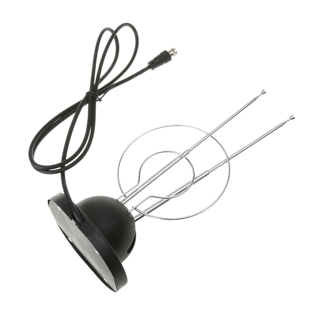 Indoor TV Antenna - VHF / UHF High-Definition TV Antenna with Rabbit Ears