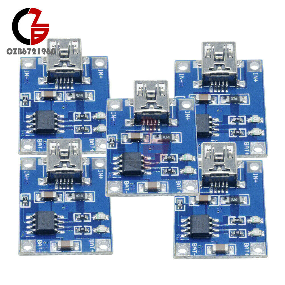 10PCS TP4056 Mini USB Charge Board 5V 1A Lithium Battery Charger Charging Module