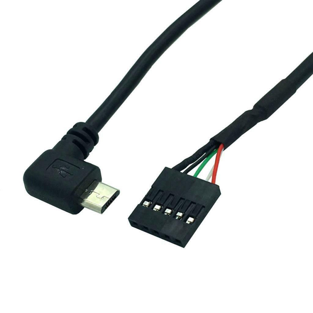 Micro USB to 5P Pin   Wire Cable, Male/Female Header Motherboard Cord for