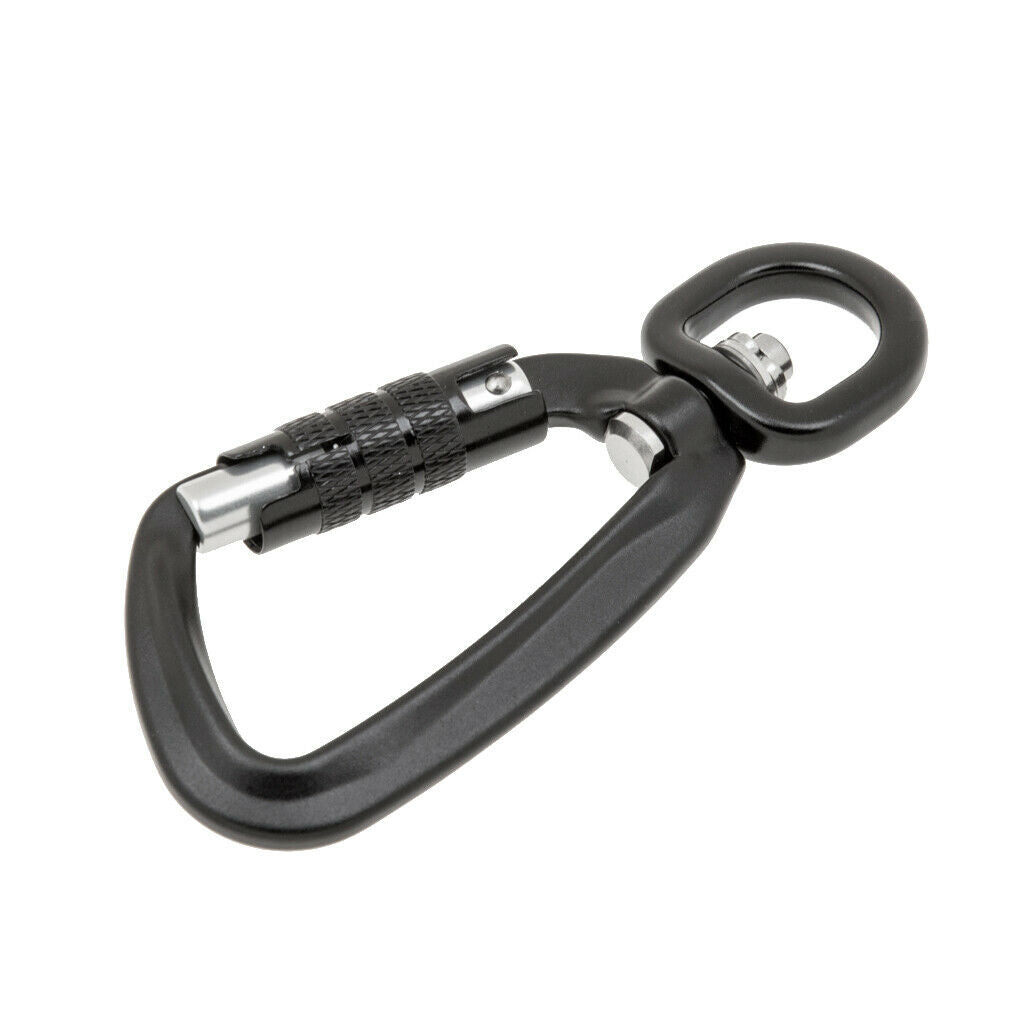 500KG Auto Locking Carabiner Rotating Ring Outdoor Keychain Hook tool