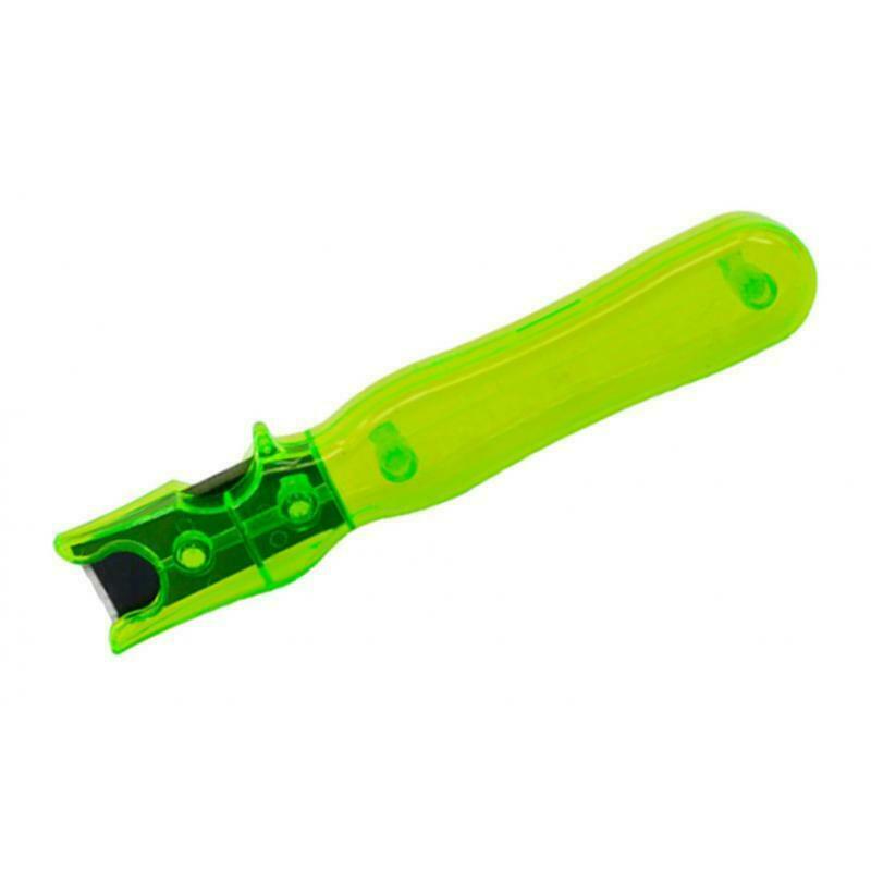 Outdoor Archery Scraper Bow Stripper Feather Fletching &Plastic Handle Green