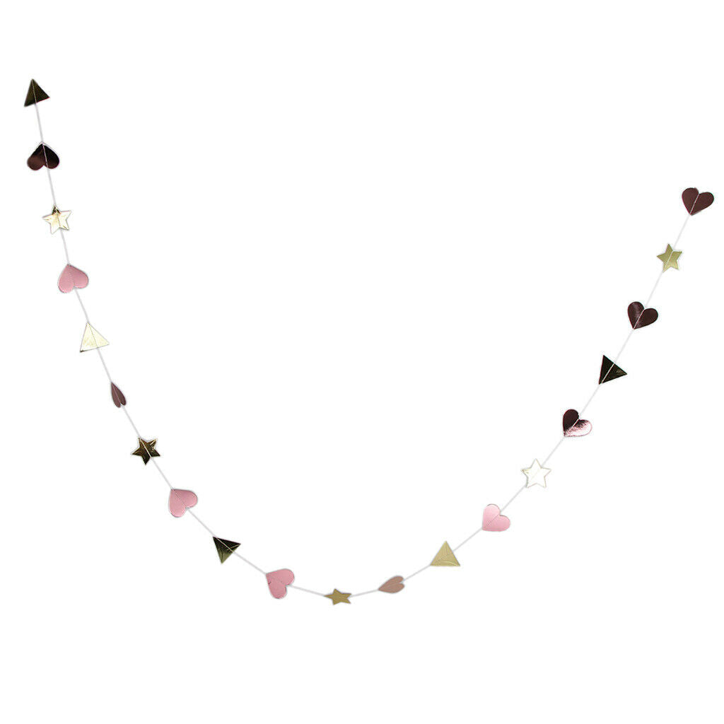 Paper Garland Bunting Banner Hanging Decoration for Wedding Birthday Party 6