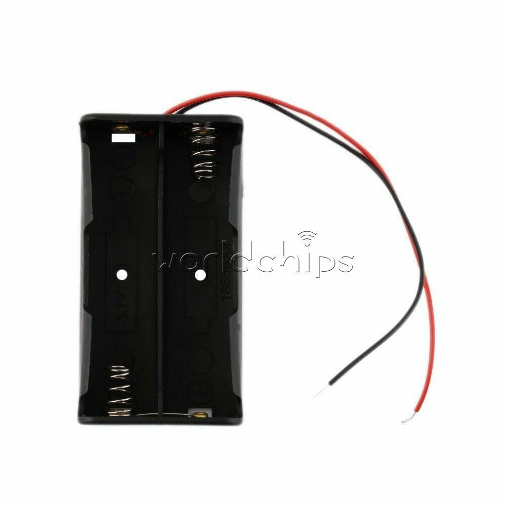 Black Battery Holder storage Box Case DIY For Battery Packs 2x 3.7V 18650 Cases