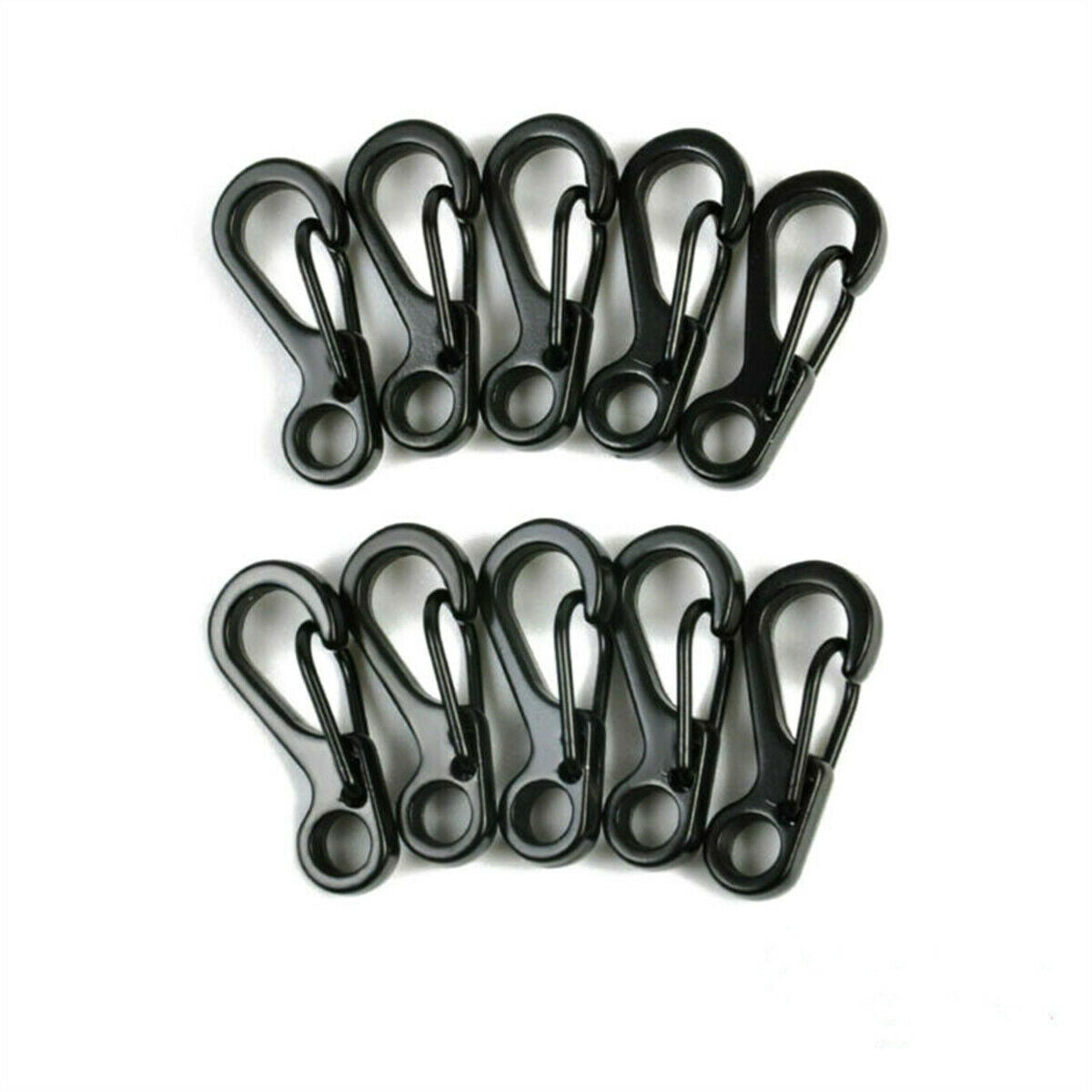 10x Alloy Mini Heavy Duty Carabiner Key Chain Snap Hook Clip Outdoor Camping