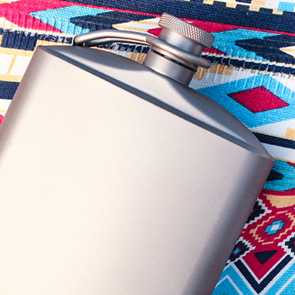 Pocket Titanium Hip Flask Wine Picnic Bottle Barware Whisky Pot Present