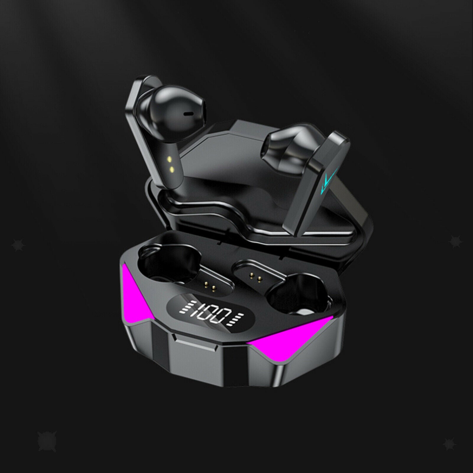 Game Wireless Earbuds Bluetooth 5.0 for Sport with Wireless Charging Case