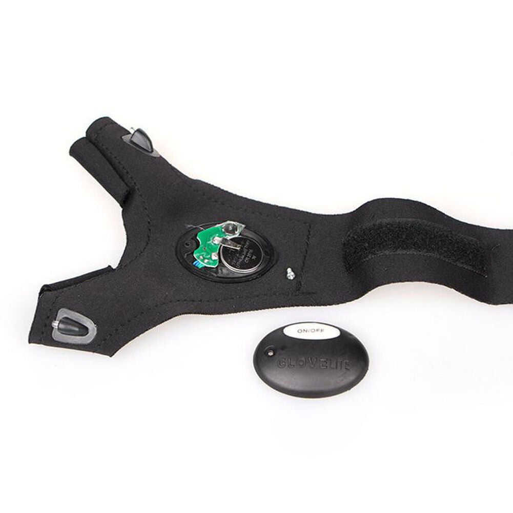 4Fingerless Fishing Glove LED Magic Strap With LED Night Flashlight Rescue Tools