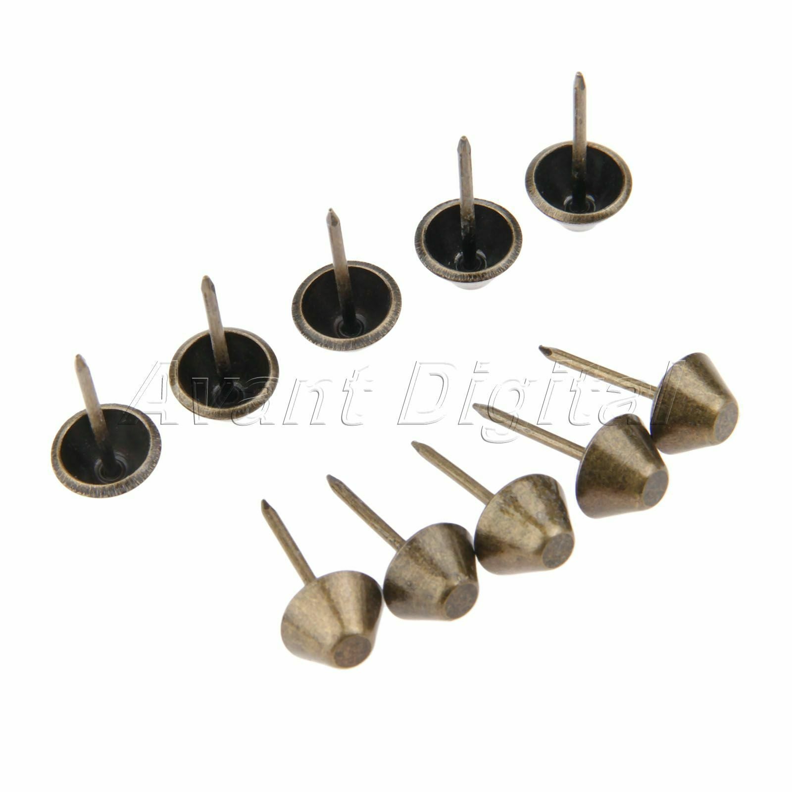 Furniture Hardware Retro Sofa Door Flat Upholstery Nails Stud Iron Tack Pins 50X