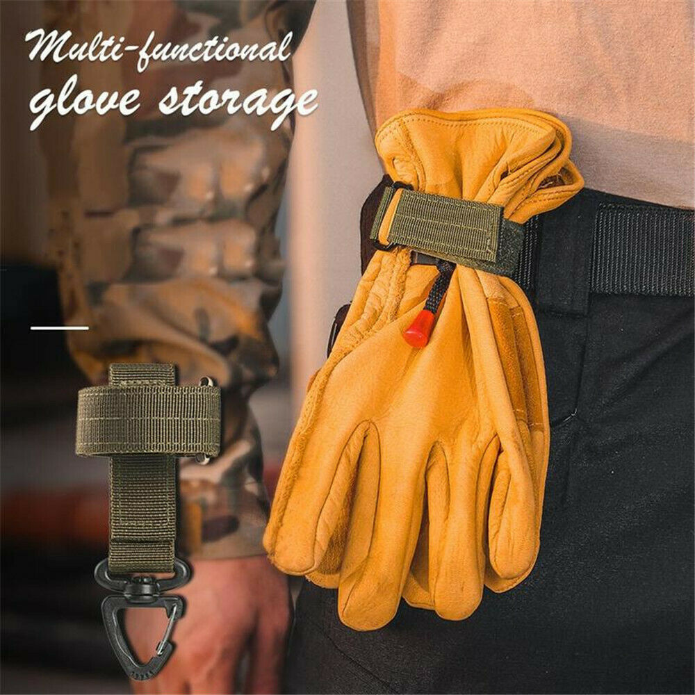 Adjustable Safety Nylon Glove Hook Rope Storage Climbing Hanging Buckle