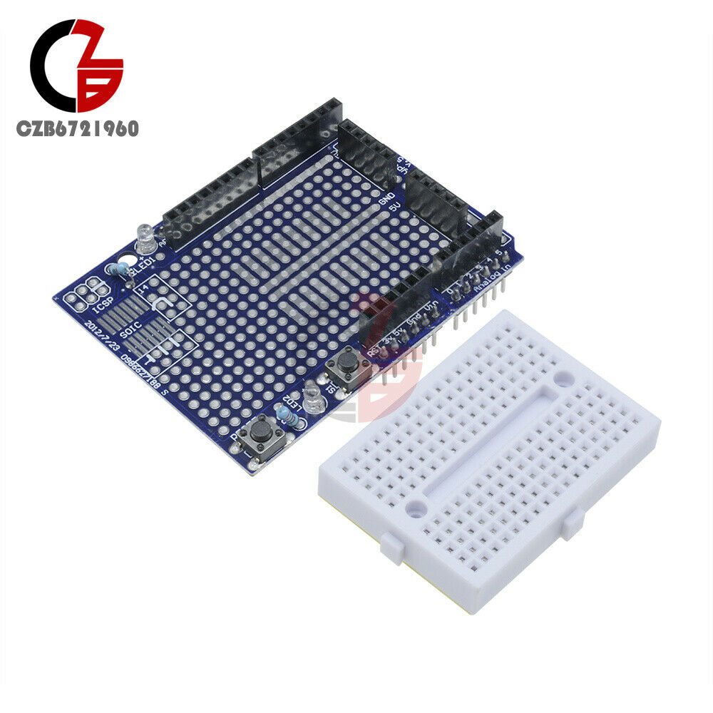 Arduino Prototyping Prototype Shield ProtoShield + Mini Breadboard Atmega328P