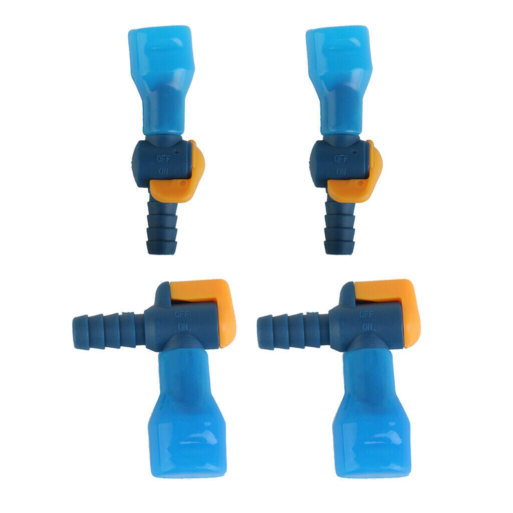 4pcs Replacements Water Bladder Bag Pipe Big Bite Valve Nozzle with Dust