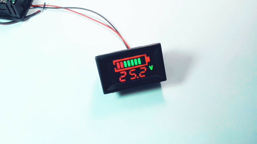 12V Digital LED Acid Lead Batteries Indicator Battery Capacity Tester Voltmeter