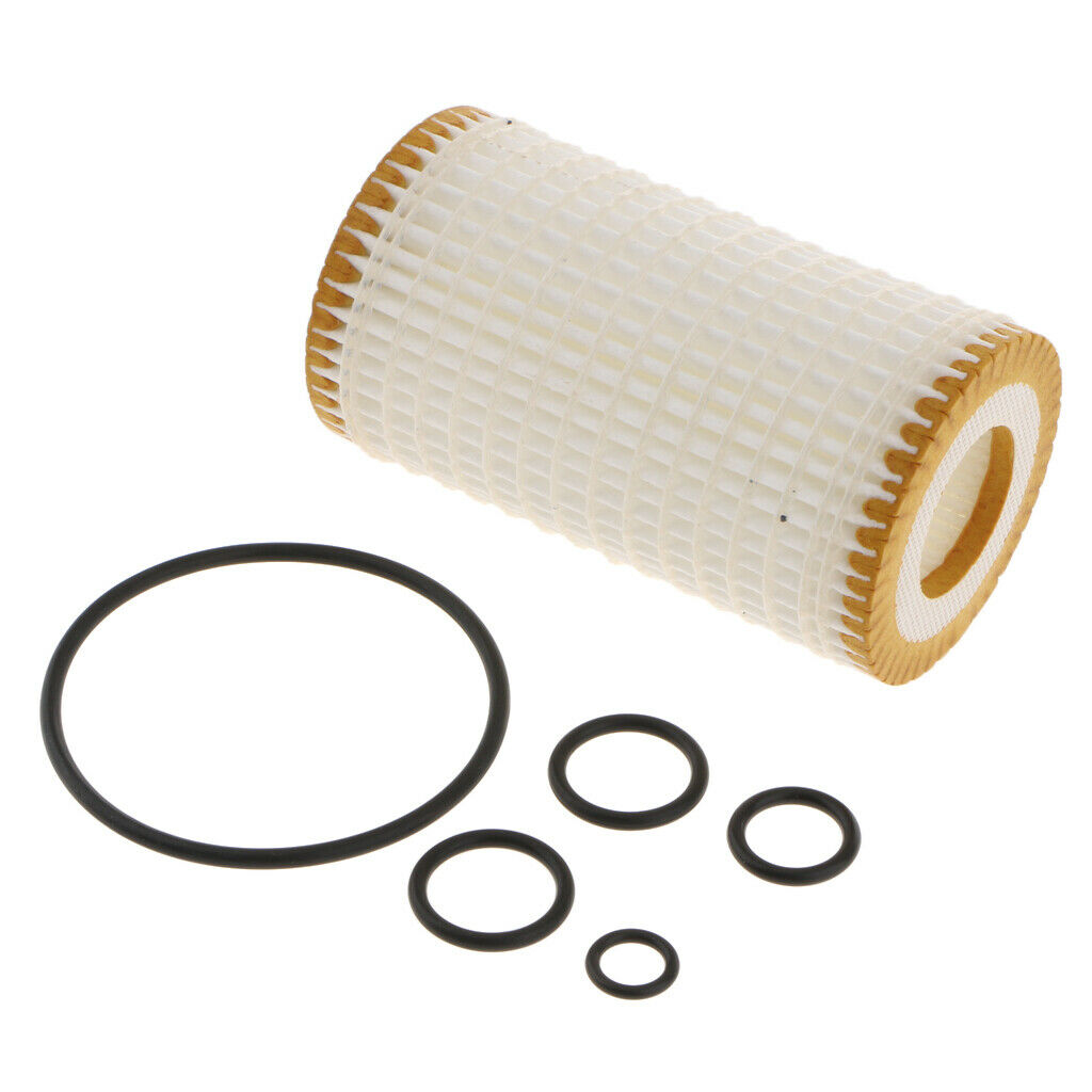#0001802609 Engine Oil Filter +5x Gaskets For Mercedes-Benz C CL CLK CLS